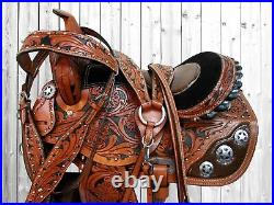 Youth Cowboy Western Saddle 12 13 14 Barrel Racing Child Kids Pleasure Tack Set