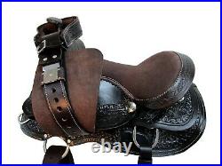 Youth Cowboy Western Saddle Barrel Racing Pleasure Leather Tack Set 12 13 14