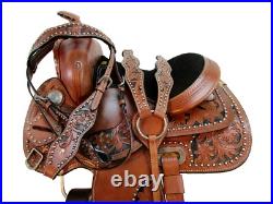 Youth Cowgirl Kids Barrel Racing Pleasure Horse Leather Trail Used Set 10 12 13