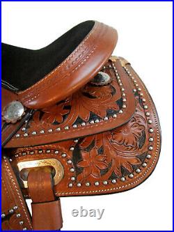 Youth Cowgirl Kids Barrel Racing Pleasure Horse Leather Trail Used Set 10 12 13