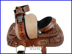 Youth Cowgirl Kids Barrel Racing Pleasure Horse Leather Trail Used Set 10 12 13