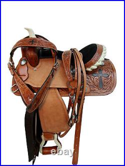Youth Cowgirl Kids Child Barrel Racing Saddle Western Horse Tack Set 10 12 13 14