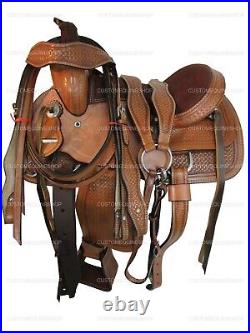 Youth Cowgirl Western Horse Saddle Child Barrel Racing Trail Tack Set 13 12 10