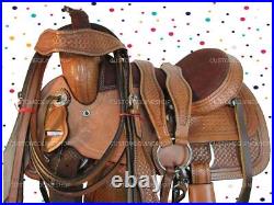 Youth Cowgirl Western Horse Saddle Child Barrel Racing Trail Tack Set 13 12 10