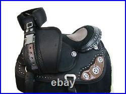 Youth Cowgirl Western Saddle Synthetic Trail Horse Kids Youth Tack Set 12 13 14