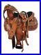 Youth_Floral_Tooled_Leather_Carved_Kids_Western_Pony_Miniature_Saddle_Painted_01_hlf