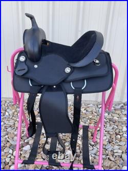 Youth Kid Western New Generation Horse Synthetic Saddle 10 12 13