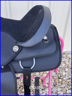 Youth Kid Western New Generation Horse Synthetic Saddle 10 12 13