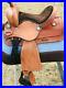 Youth_Kids_Western_Barrel_Horse_Saddle_Suede_Seat_10_to_13_Serpentine_Tooled_01_ij