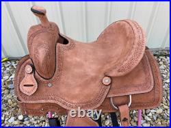Youth Roughout Western Saddle 12-13 Kids Ranch Training Horse Tack Free Ship