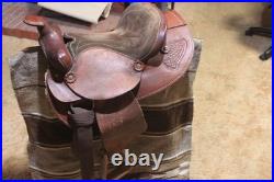 Youth Small Adult Secure Western Saddle, Single D forward rigged