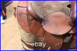 Youth Small Adult Secure Western Saddle, Single D forward rigged