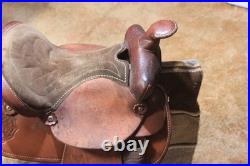 Youth Small Adult Secure Western Saddle, Single D forward rigged
