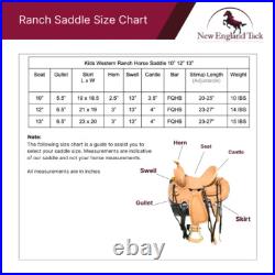 Youth Western Rough Out Barrel Saddle Serpentine Tooling 10 12 13 Free Shipp