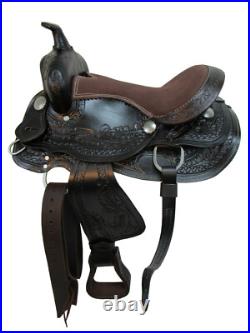 Youth Western Saddle Kids Pleasure Barrel Racing Used Leather Tack Set 12 13 14