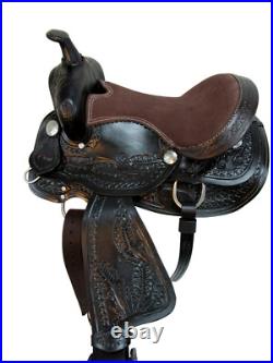 Youth Western Saddle Kids Pleasure Barrel Racing Used Leather Tack Set 12 13 14
