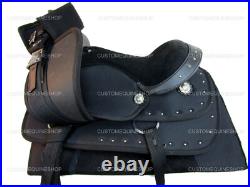 Youth Western Saddle Pleasure Trail Used Snthetic Horse Barrel Tack Set 12 13 14